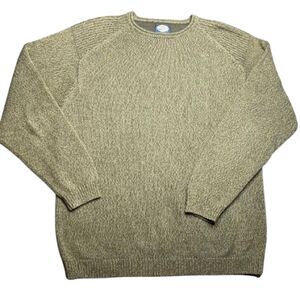 Tommy Bahama Men's Green Cotton & Wool Crewneck Size M